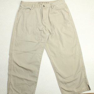 North Face A5 Series Hiking Outdoor 100% Cotton Capri Pants Women's size 10